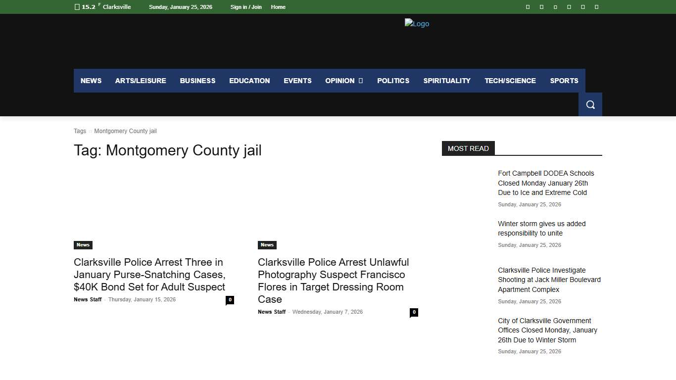 Montgomery County jail Archives - Clarksville Online - Clarksville News, Sports, Events and Information